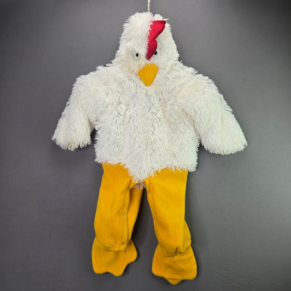 InCharacter Chicken Costume Infant Medium 12-18M White Yellow Plush Halloween